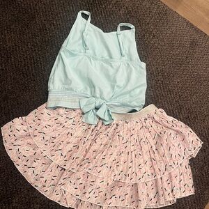 American Girl skirt and top set size 10-12